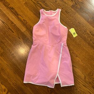 NWT All in Motion Pink and White Activewear Dress Size Medium Womens